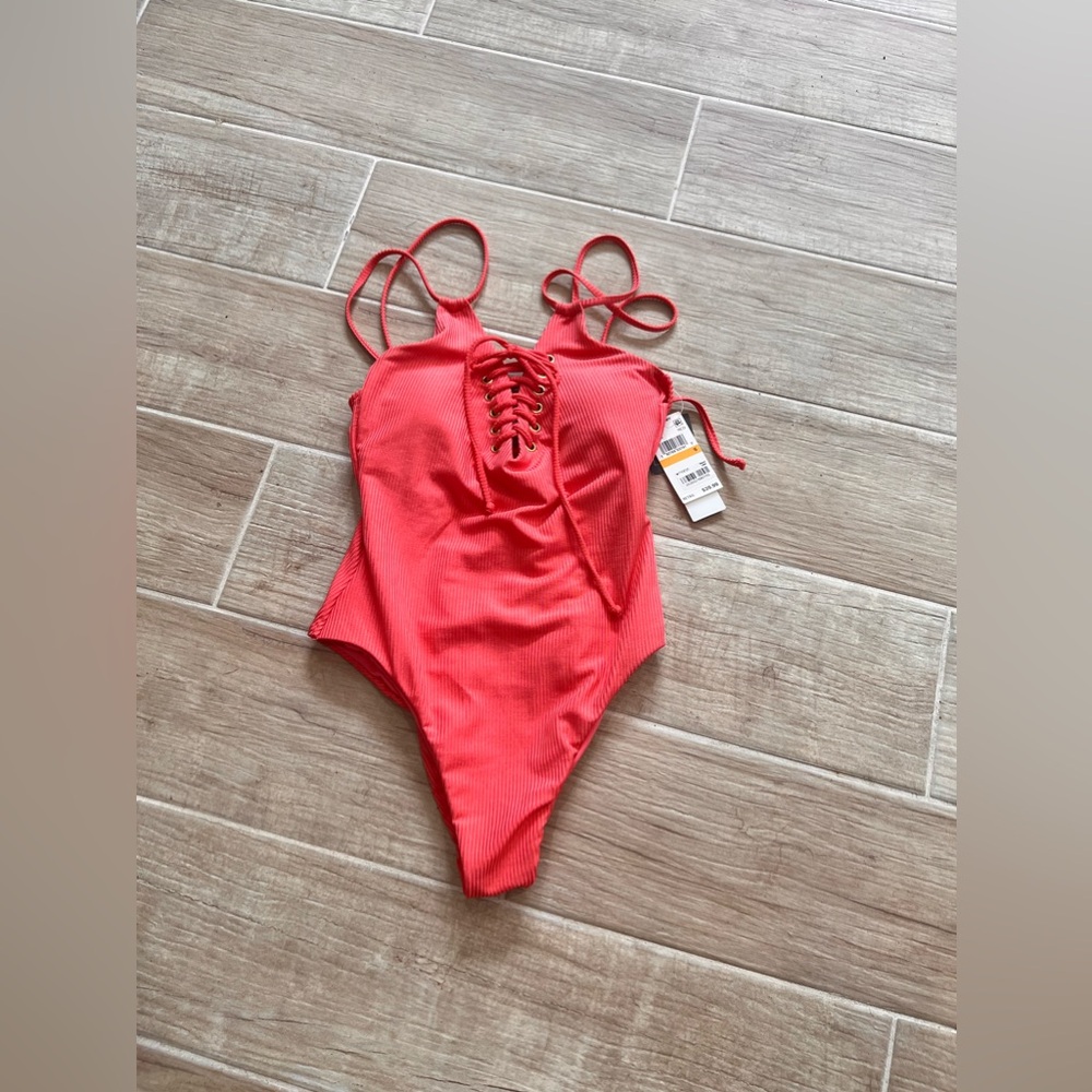 Hula Honey One Piece Bathing Swimsuit Size Small